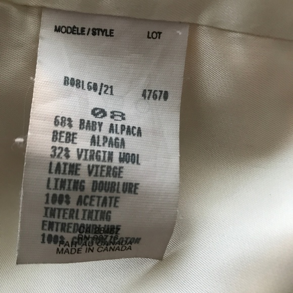 STUNNING Marisa Minicucci Alpaca White Coat - Picture 3 of 8